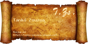 Tankó Zsuzsa névjegykártya
